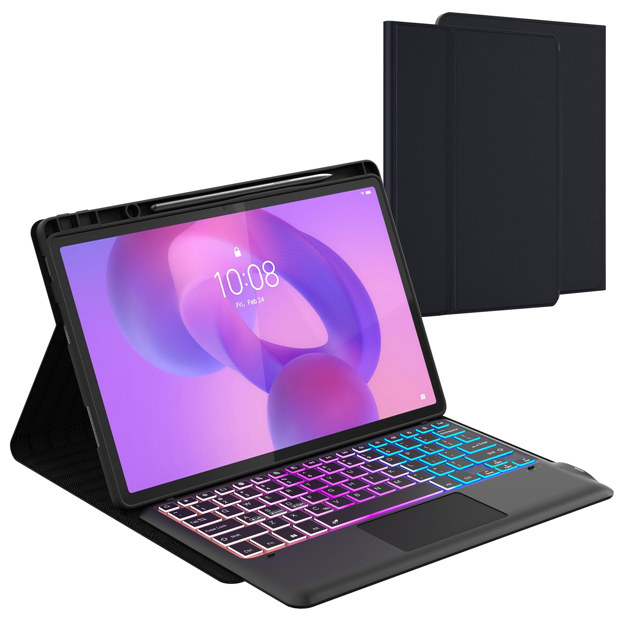 【美品】Lenovo Idea Tab Pro + Keyboard Pack for Lenovo Idea Tab Pro 12.7 Inch 2025 Keyboard Case: 3 Zone 7
